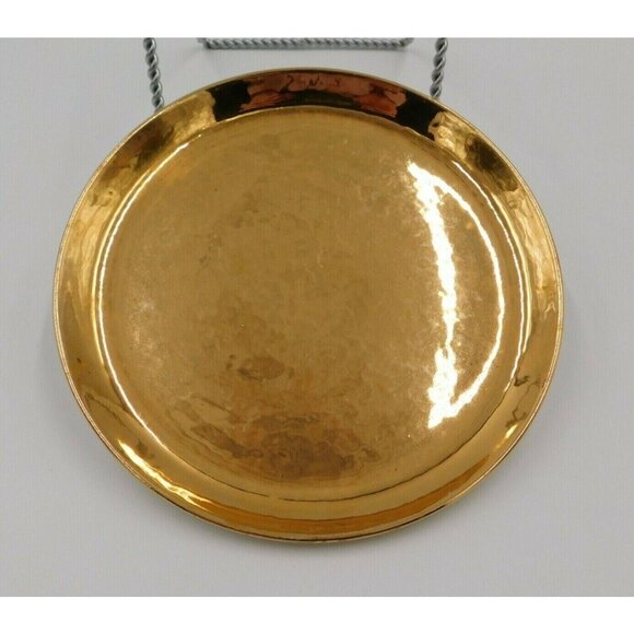 Vintage WS George Cavitt Shaw Gold Salad Plate Warranted 22 Karat Marked 120D - Picture 1 of 5